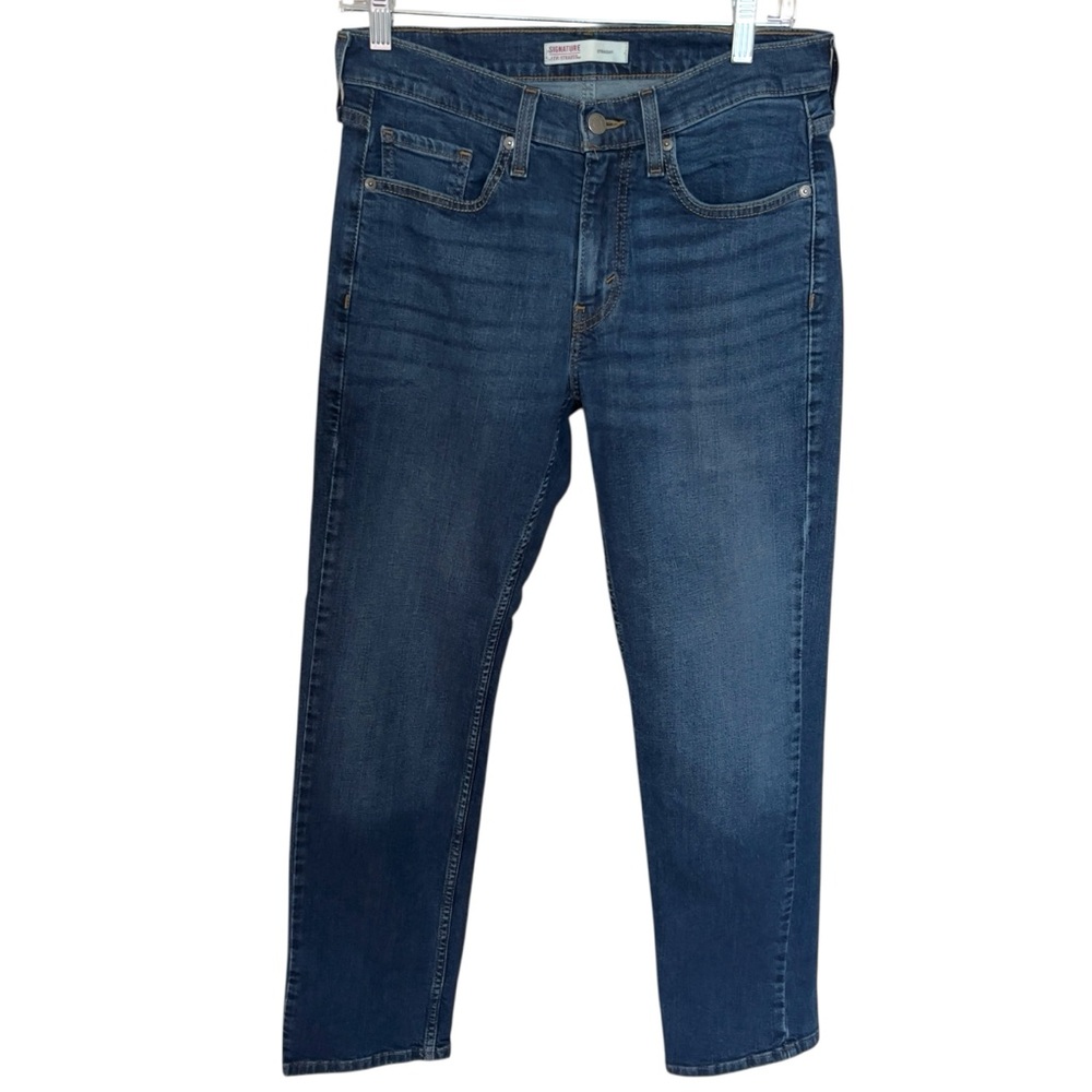 Levi Wmns Timeless Versatile Straight Leg Blue Wash Denim Jeans Normcore Size 29